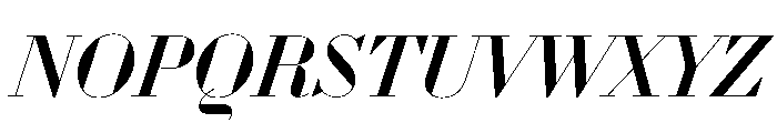 WorkhorseDidotItalic MediumItalic68 Instance Font UPPERCASE