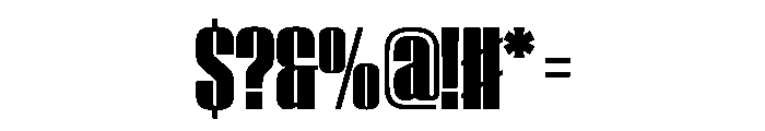 WorkhorseEmpire Black Instance Font OTHER CHARS