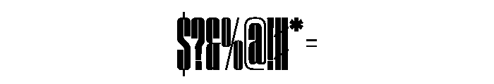 WorkhorseEmpire BlackCompressed Instance Font OTHER CHARS