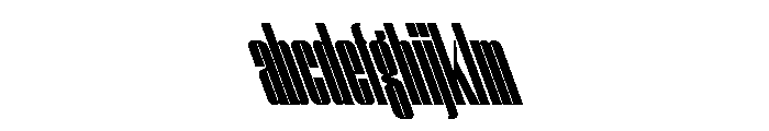 WorkhorseEmpire BlackCompressedReverseOblique Instance FONT