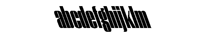 WorkhorseEmpire BlackCondensedReverseOblique Instance FONT