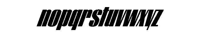 WorkhorseEmpire BlackOblique Instance Font LOWERCASE