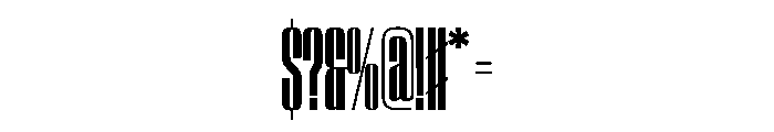 WorkhorseEmpire BoldCompressed Instance Font OTHER CHARS