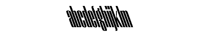 WorkhorseEmpire BoldCompressedReverseOblique Instance FONT
