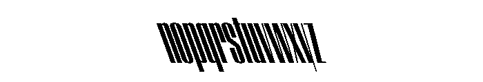 WorkhorseEmpire BoldCompressedReverseOblique Instance Font LOWERCASE