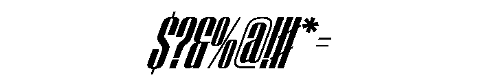 WorkhorseEmpire BoldCondensedOblique Instance Font OTHER CHARS