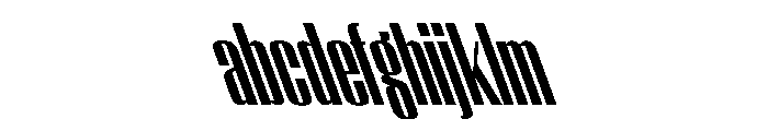 WorkhorseEmpire BoldCondensedReverseOblique Instance FONT