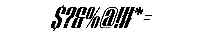 WorkhorseEmpire BoldOblique Instance Font OTHER CHARS