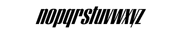 WorkhorseEmpire BoldOblique Instance Font LOWERCASE