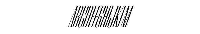 WorkhorseEmpire BookCompressedOblique Instance Font UPPERCASE
