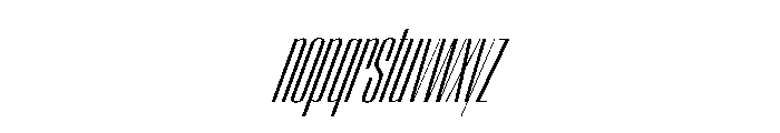 WorkhorseEmpire BookCompressedOblique Instance Font LOWERCASE