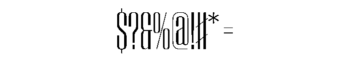 WorkhorseEmpire BookCondensed Instance Font OTHER CHARS
