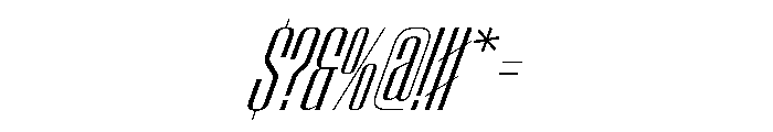 WorkhorseEmpire BookCondensedOblique Instance Font OTHER CHARS