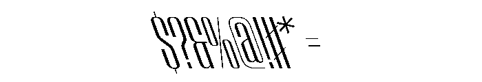 WorkhorseEmpire BookCondensedReverseOblique Instance Font OTHER CHARS