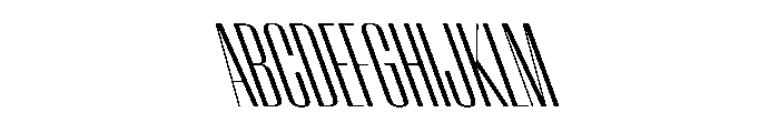 WorkhorseEmpire BookCondensedReverseOblique Instance Font UPPERCASE