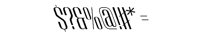 WorkhorseEmpire BookReverseOblique Instance Font OTHER CHARS