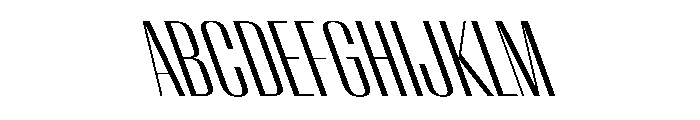 WorkhorseEmpire BookReverseOblique Instance Font UPPERCASE