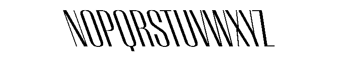 WorkhorseEmpire BookReverseOblique Instance Font UPPERCASE