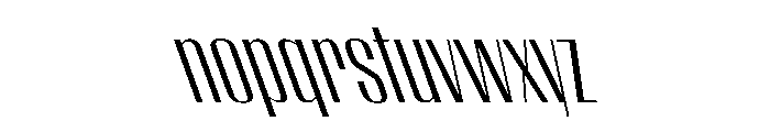 WorkhorseEmpire BookReverseOblique Instance Font LOWERCASE