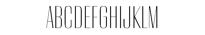 WorkhorseEmpire ExtraLight Instance Font UPPERCASE