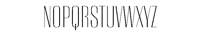 WorkhorseEmpire ExtraLight Instance Font UPPERCASE