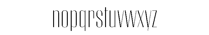 WorkhorseEmpire ExtraLight Instance Font LOWERCASE