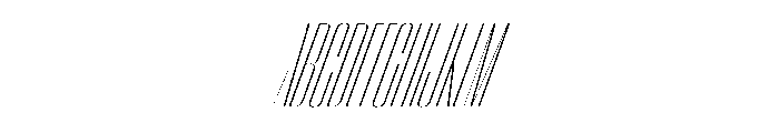 WorkhorseEmpire ExtraLightCompressedOblique Instance Font UPPERCASE