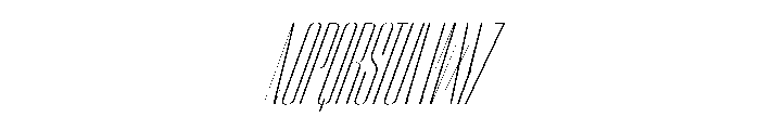 WorkhorseEmpire ExtraLightCompressedOblique Instance Font UPPERCASE