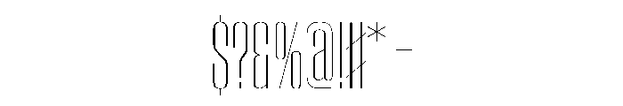 WorkhorseEmpire ExtraLightCondensed Instance Font OTHER CHARS