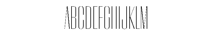 WorkhorseEmpire ExtraLightCondensed Instance Font UPPERCASE