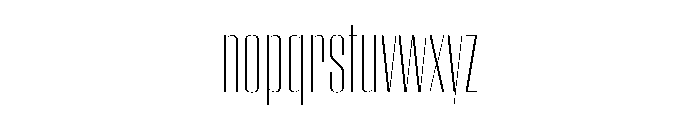 WorkhorseEmpire ExtraLightCondensed Instance Font LOWERCASE