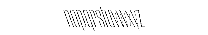 WorkhorseEmpire ExtraLightCondensedReverseOblique Instance Font LOWERCASE