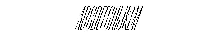 WorkhorseEmpire LightCompressedOblique Instance Font UPPERCASE