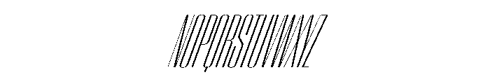 WorkhorseEmpire LightCompressedOblique Instance Font UPPERCASE