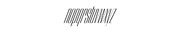 WorkhorseEmpire LightCompressedOblique Instance Font LOWERCASE