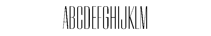 WorkhorseEmpire LightCondensed Instance Font UPPERCASE