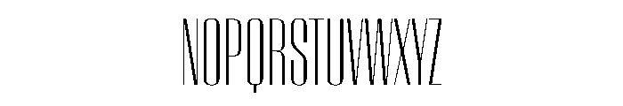 WorkhorseEmpire LightCondensed Instance Font UPPERCASE