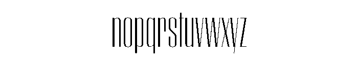 WorkhorseEmpire LightCondensed Instance Font LOWERCASE