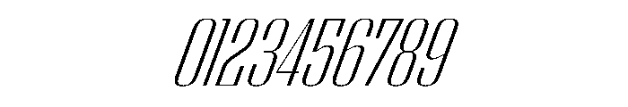 WorkhorseEmpire LightOblique Instance Font OTHER CHARS