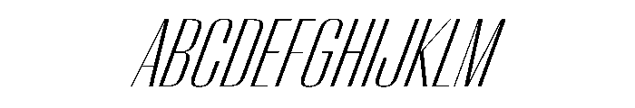 WorkhorseEmpire LightOblique Instance Font UPPERCASE