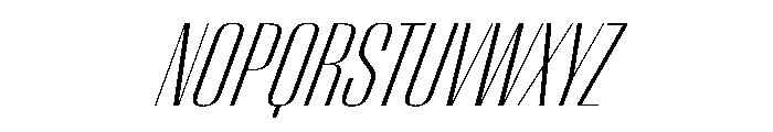 WorkhorseEmpire LightOblique Instance Font UPPERCASE