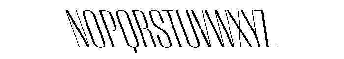 WorkhorseEmpire LightReverseOblique Instance Font UPPERCASE