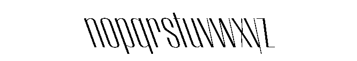 WorkhorseEmpire LightReverseOblique Instance Font LOWERCASE