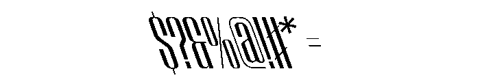 WorkhorseEmpire MediumCondensedReverseOblique Instance Font OTHER CHARS