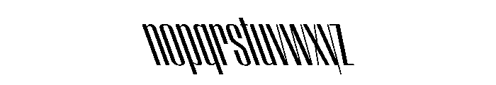 WorkhorseEmpire MediumCondensedReverseOblique Instance Font LOWERCASE