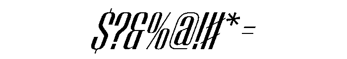 WorkhorseEmpire MediumOblique Instance Font OTHER CHARS