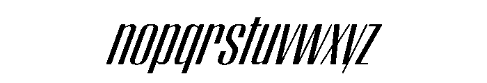 WorkhorseEmpire MediumOblique Instance Font LOWERCASE