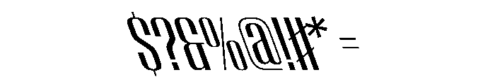 WorkhorseEmpire MediumReverseOblique Instance Font OTHER CHARS