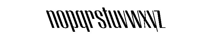 WorkhorseEmpire MediumReverseOblique Instance Font LOWERCASE