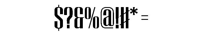WorkhorseEmpire Semibold Instance Font OTHER CHARS